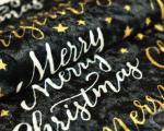 Napisy merry-christmas-947 tkanina świąteczna